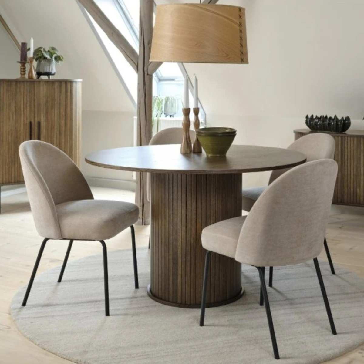 UQ PRESTON Beige design, elegant Upholstered indoor chair